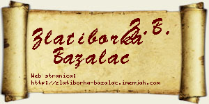 Zlatiborka Bažalac vizit kartica